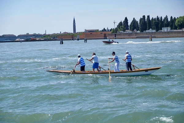 Венеція Пейзаж Зображенням Човнів Каналі Венеції — стокове фото