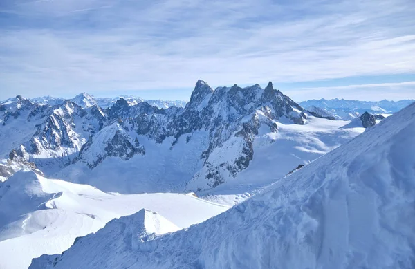 Chamonix Blick Auf Die Bergstation Der Aiguille Midi Chamonix Frankreich — Stockfoto