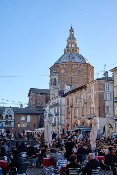 Pavia April 2023 Duomo Pavia Pavia Zonnige Dag Lombardije Italië Rechtenvrije Stockfoto's