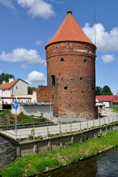 stock image Tower in Dobre Miasto, Poland