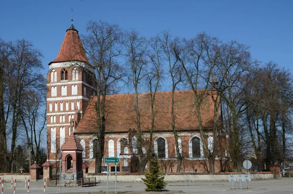 Iglesia Lubomin Polonia — Foto de Stock