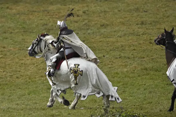 Grunwald Ortaçağ Savaşı 'nın yeniden inşası 12 Temmuz 2025