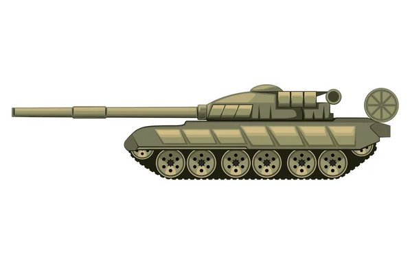 Military Tank Illustration Tank Isolated — Stock Vector