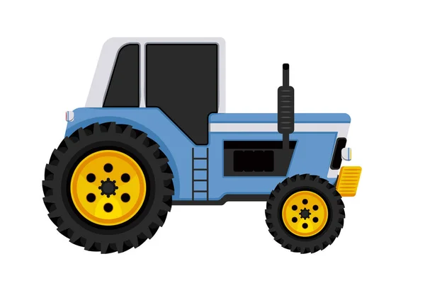 Фермерский Трактор Isolated Сельскохозяйственная Техника — стоковый вектор