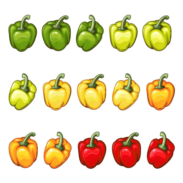 Illustrazione Verdure Fresche Mix Verdure — Vettoriale Stock