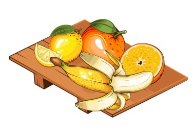 Meyveli tabak. Meyve vektör illüstrasyonunun tabağı. Organik tasarım konsepti. El Çekimi Vektör meyve koleksiyonu. Meyve tabağı izole edildi. Çiftlik ürünleri.