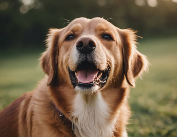 A cute Dog smiling. eyeglass dog.