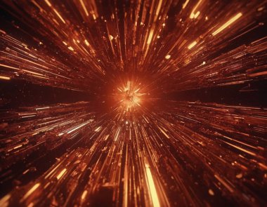 Neon Işıklı Soyut 3D Beton Küp Arkaplanı