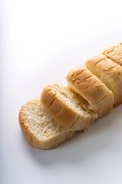 Taze Pişmiş Brioche Yumuşak Yumuşak Çörek Beyaz Ekmek Süt Ekmeği — Stok fotoğraf