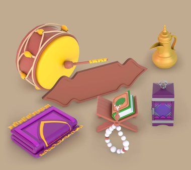 Kuran ile Ramazan Çerçeve ve Davul