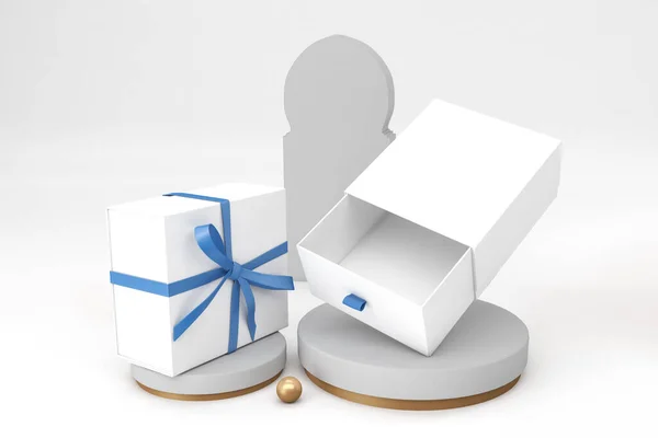 Ramadan Gift Box Lado Perspectiva — Fotografia de Stock