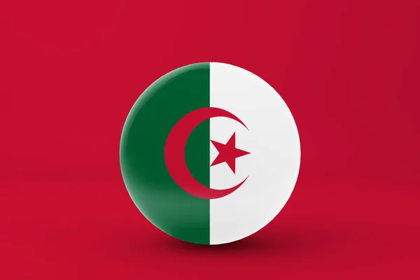Алжирський Прапор Icon — стокове фото