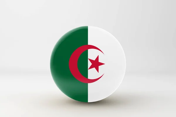 Алжирський Прапор Icon — стокове фото