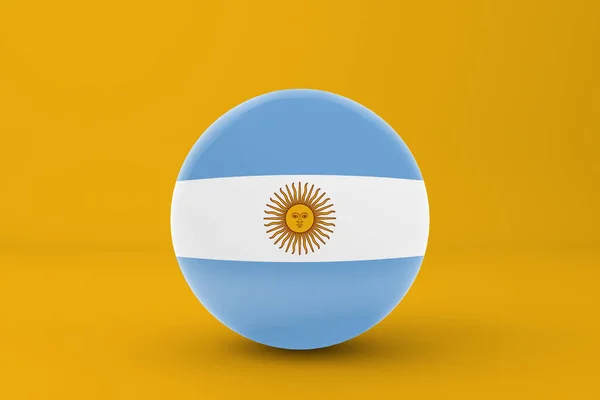 Argentina Icona Del Distintivo Della Bandiera — Foto Stock