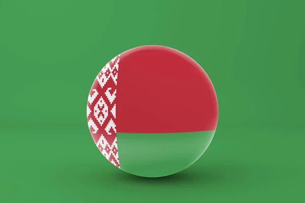 Belarus Flag Badge Icon — Stock Photo, Image