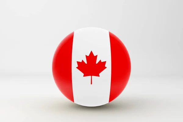 Canada Vlag Badge Pictogram — Stockfoto