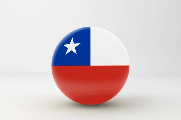 Stock image Chile Flag Badge Icon