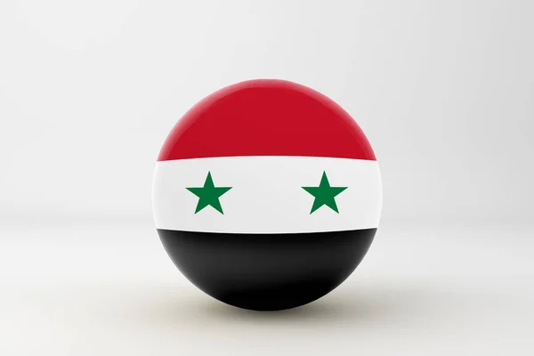 Syriske Flag Badge Ikon - Stock-foto