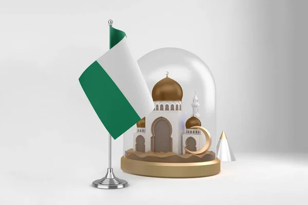 Ramadan Nigeria Und Moschee — Stockfoto