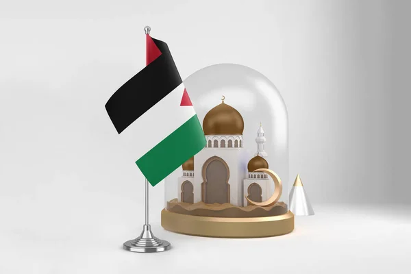 Ramadan Palästina Und Moschee — Stockfoto