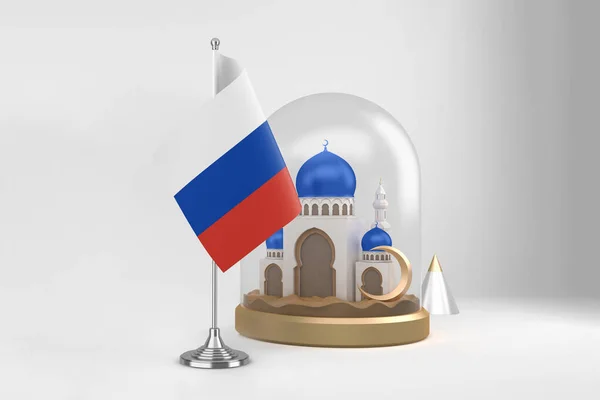 Ραμαζάνι Ρωσία Και Τζαμί — Φωτογραφία Αρχείου
