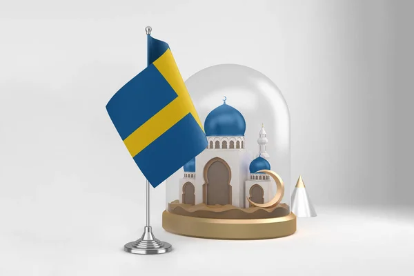 Ramadan Schweden Und Moschee — Stockfoto