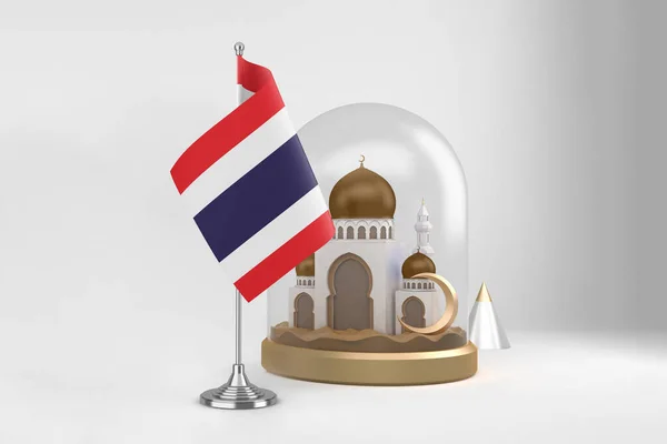 Ramadán Thajsko Mešita — Stock fotografie