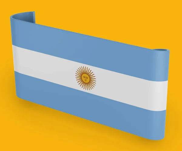 Banner Cinta Bandera Argentina —  Fotos de Stock