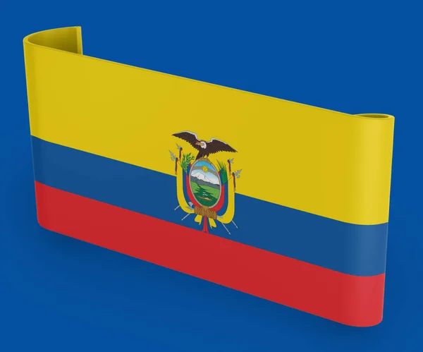 Ecuadors Fahnenband — Stockfoto
