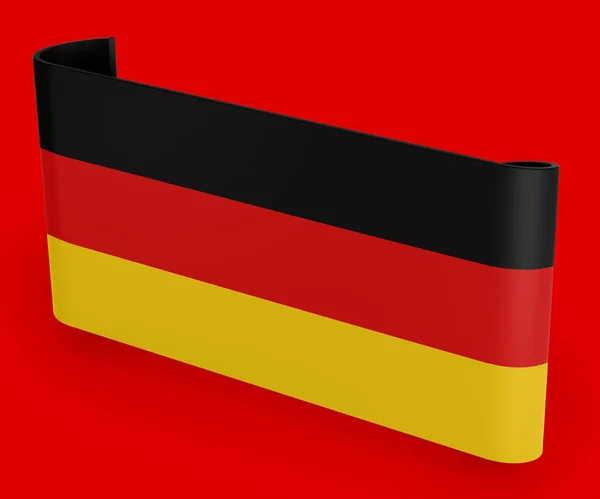 ドイツ国旗リボンバナー — ストック写真