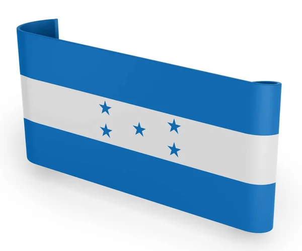 Honduras Flaggstång Banderoll — Stockfoto