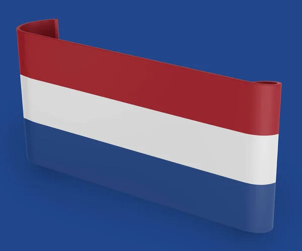 Bandeira Fita Bandeira Holanda — Fotografia de Stock