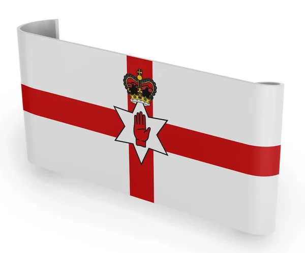 Nordirland Flagge Band Banner — Stockfoto