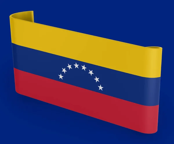 Venezuela Fahnenband Banner — Stockfoto