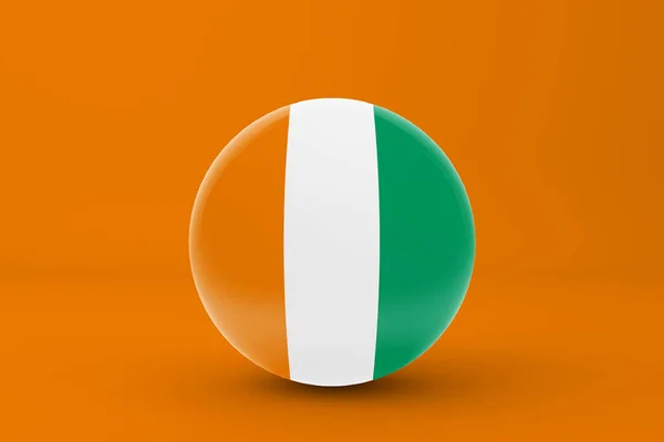 Cote Ivoire Flagge Abzeichen Symbol — Stockfoto