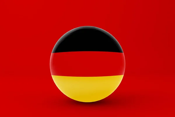 Almanya Bayrak Simgesi Simgesi — Stok fotoğraf
