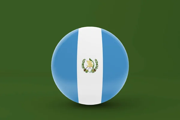 Icona Con Distintivo Bandiera Guatemala — Foto Stock
