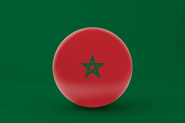 Marokko Flagge Abzeichen Symbol — Stockfoto