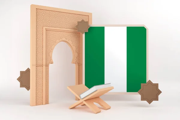 Der Ramadan Nigeria Und Der Islamische Hintergrund — Stockfoto