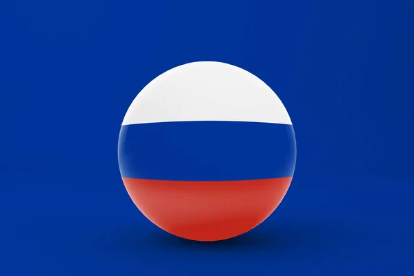 Ícone Emblema Bandeira Rússia — Fotografia de Stock