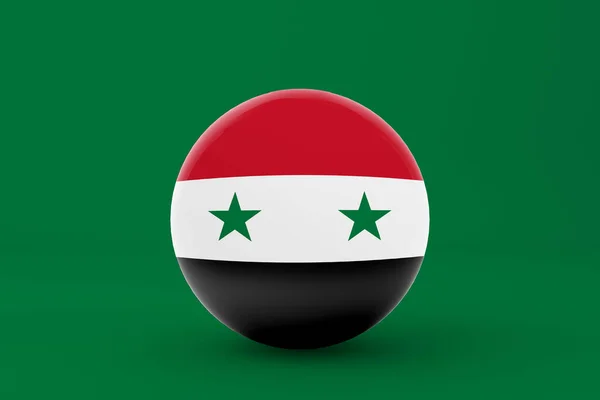 Szíria Lobogója Jelvény Ikon — Stock Fotó