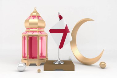 Toplu Ramazan Alabama Bayrağı ve Hilal