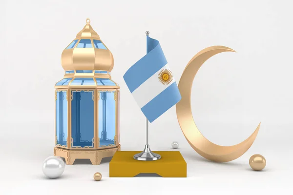 Ramadan Argentína Félholddal — Stock Fotó