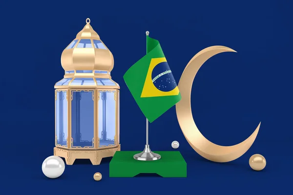 Ramadan Brazil Crescent Rendering — Stock Photo, Image