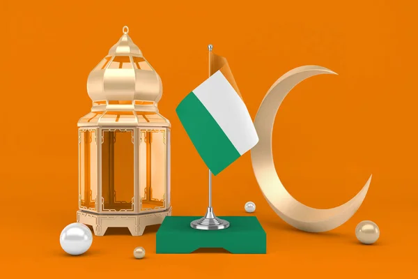 Ramadan Cote Ivoire Mit Crescent Rendering — Stockfoto