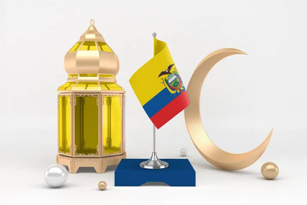 Ramadan Ecuador Med Halvmåne — Stockfoto