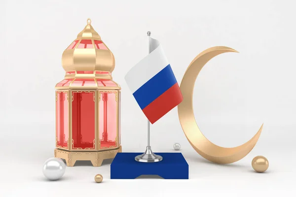 Ramadan Ryssland Med Halvmåne — Stockfoto