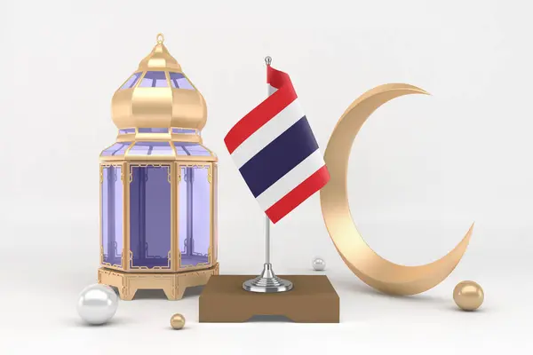 Ramadán Thajsko Půlměsícem — Stock fotografie
