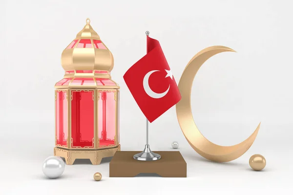 Ramadan Turkiet Med Halvmåne — Stockfoto