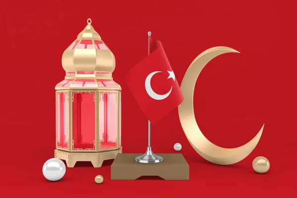 Ramadan Turkiet Med Halvmåne — Stockfoto